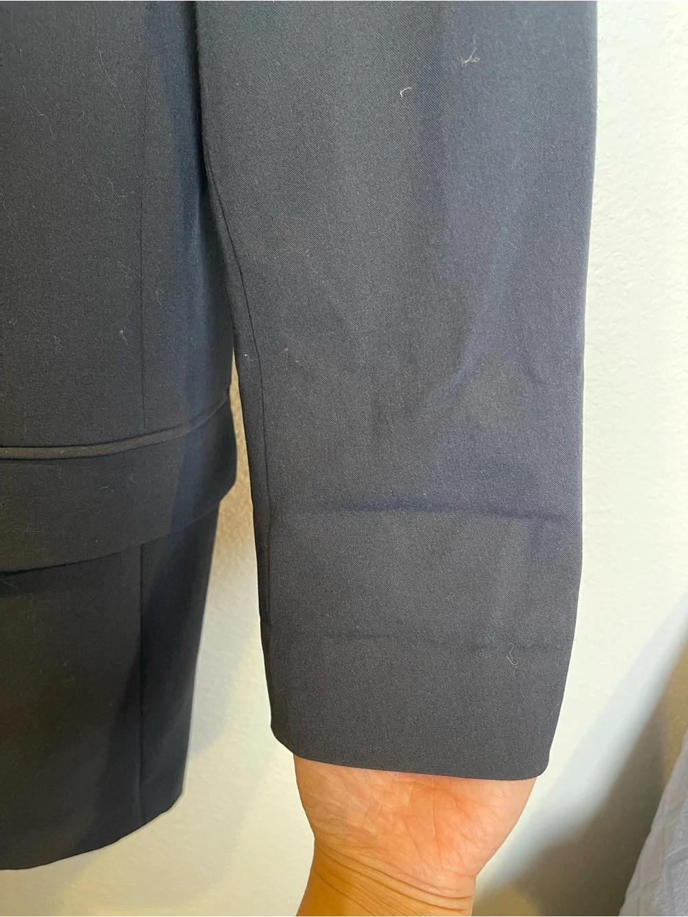 All Saints Ariah Blazer Size 6 Black Double Breasted Minimalist Luxury Career - Picture 14 of 14